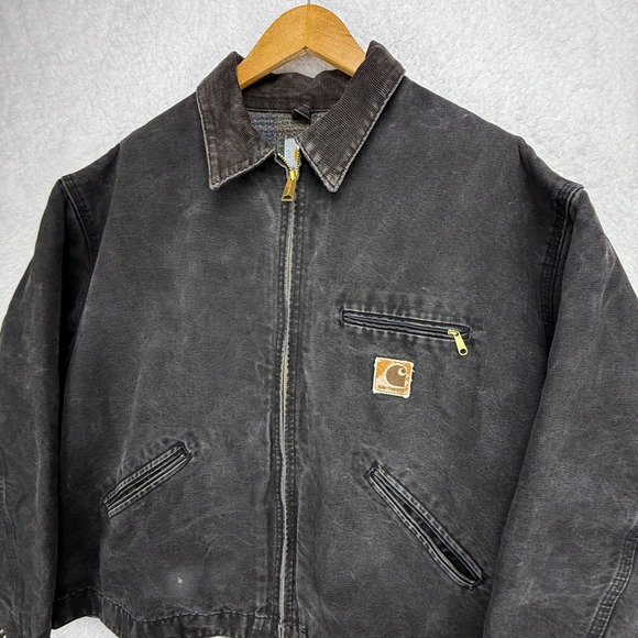 Carhartt Detroit Jacket Blanket Lined Mens 2XL J43 ONX Onyx Black - Picture 16 of 16